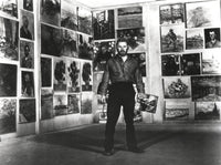 Kirk Douglas black and white photo print showcasing his iconic presence.