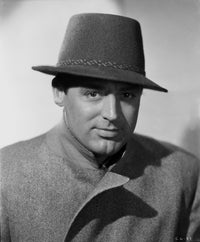 Cary Grant portrait wearing a fedora photo print.