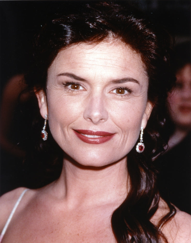 Roma Downey Close Up Portrait Photo Print showcasing her captivating features.