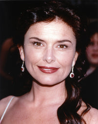 Roma Downey Close Up Portrait Photo Print showcasing her captivating features.