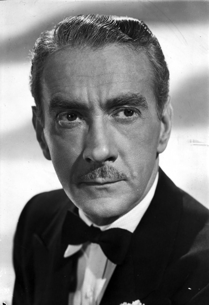 Clifton Webb close-up portrait photo print in black suit