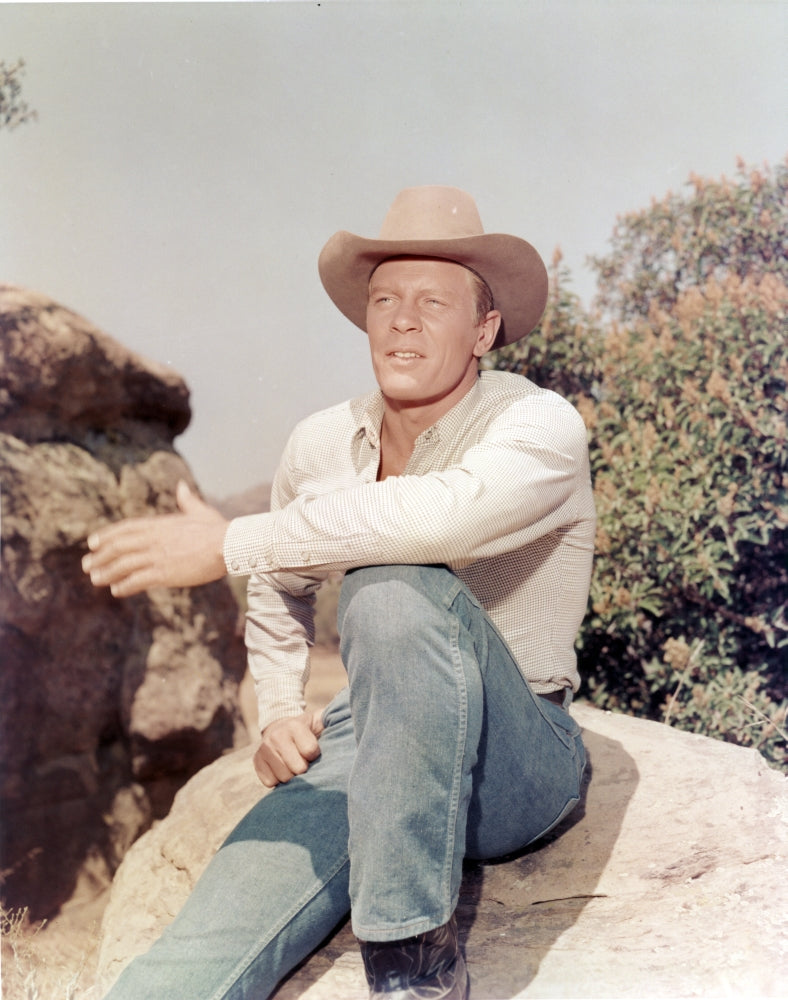 Peter Graves portrait in a brown hat photo print
