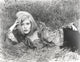 Faye Dunaway lying in classic photo print showcasing elegance and charisma.
