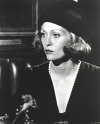 Faye Dunaway in black top and black hat photo print