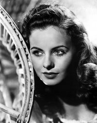 Jeanne Crain Portrait in Scoop-Neck Blouse Photo Print