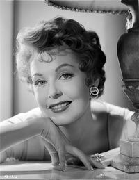 A Portrait of Arlene Dahl Photo Print showcasing classic Hollywood beauty.