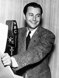 Robert Young at a radio station photo print, 8x10