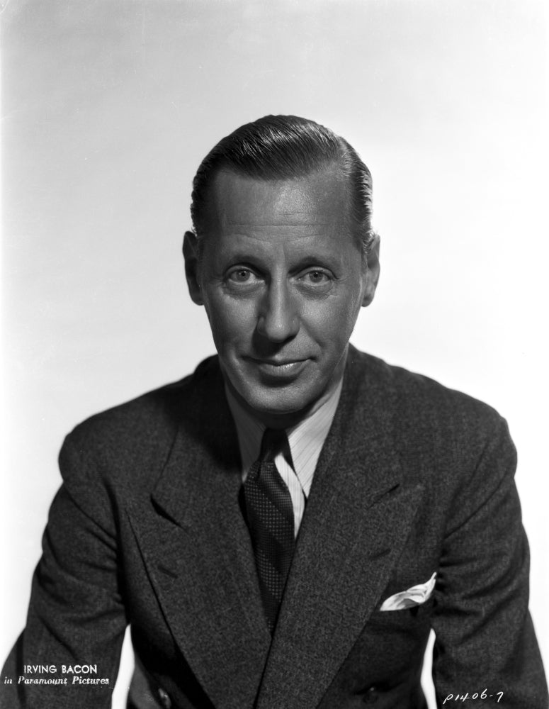 A Portrait of Irving Bacon Photo Print showcasing classic cinema charm.
