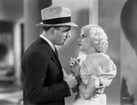 Jean Harlow film scene photo print showcasing classic Hollywood fashion.
