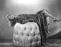 Joan Davis Lying on the Rock Photo Print showcasing vintage charm.