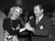 Milton Berle dancing with a woman photo print on premium paper.