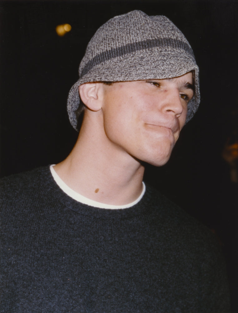 Josh Hartnett photo print in dark blue sweater, stylish decor
