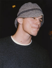 Josh Hartnett photo print in dark blue sweater, stylish decor