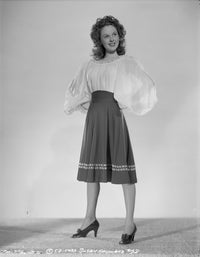 Susan Hayward elegant pose photo print in black blouse