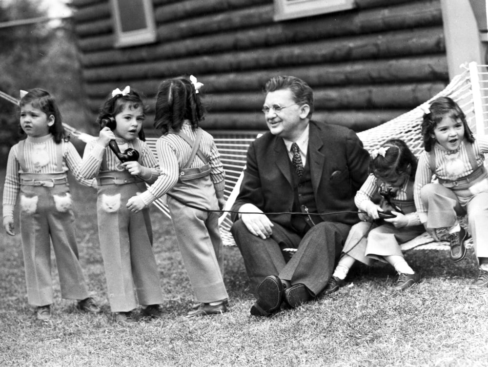 Dionne Quintuplets Playing Photo Print