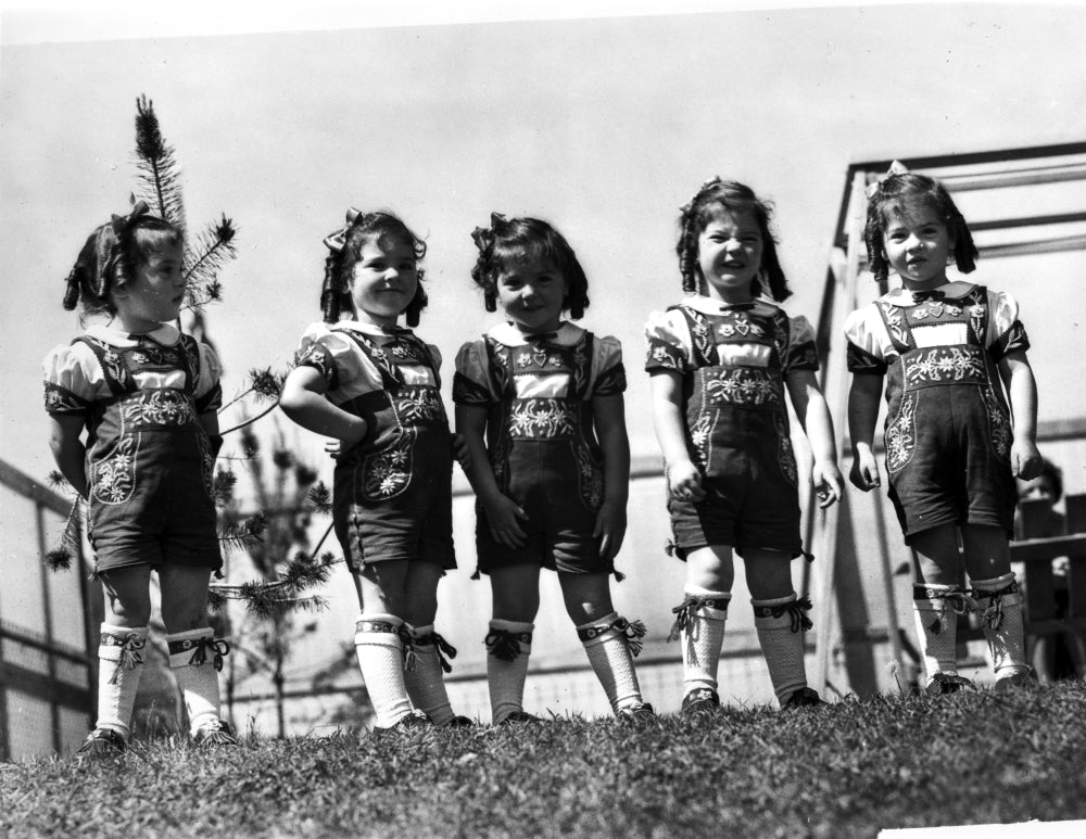Dionne Quintuplets Group Picture Classic Photo Print