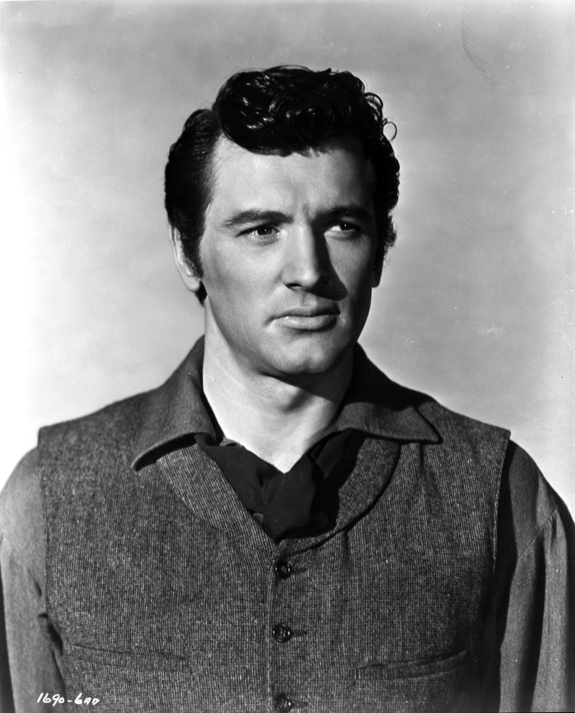 Rock Hudson posed in black jacket photo print