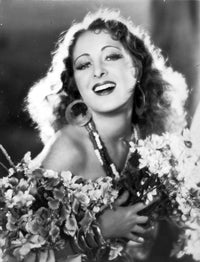 Billie Dove Portrait Photo Print in Floral Outfit