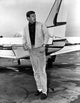 Robert Wagner photo print featuring the actor by an airplane.