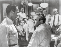 Twelve Angry Men Fight Scene Photo Print showcasing intense cinematic drama.