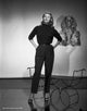 Rita Hayworth photo print smiling in all black attire