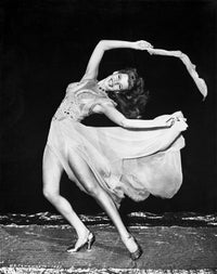Rita Hayworth Ballerina Pose Photo Print showcasing elegance and grace.