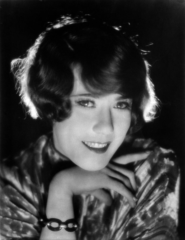 Louise Fazedna Woman Velvet Top Portrait Photo Print with Hand on Chin