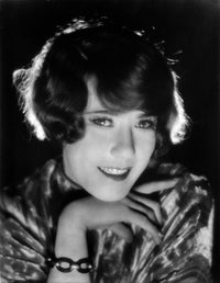 Louise Fazedna Woman Velvet Top Portrait Photo Print with Hand on Chin
