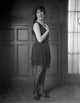 Louise Fazedna on Black Cocktail Dress Portrait Photo Print