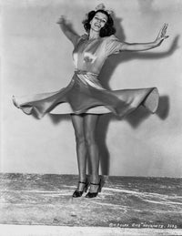 Rita Hayworth Posed with a Big Smile Photo Print