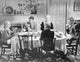 Home Before Dark black and white dining scene photo print