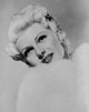 Rita Hayworth posed in white fur, vintage Hollywood photo print
