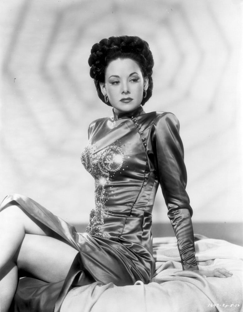 Carol Forman Long Sleeve Silk Photo Print showcasing elegance and charm.