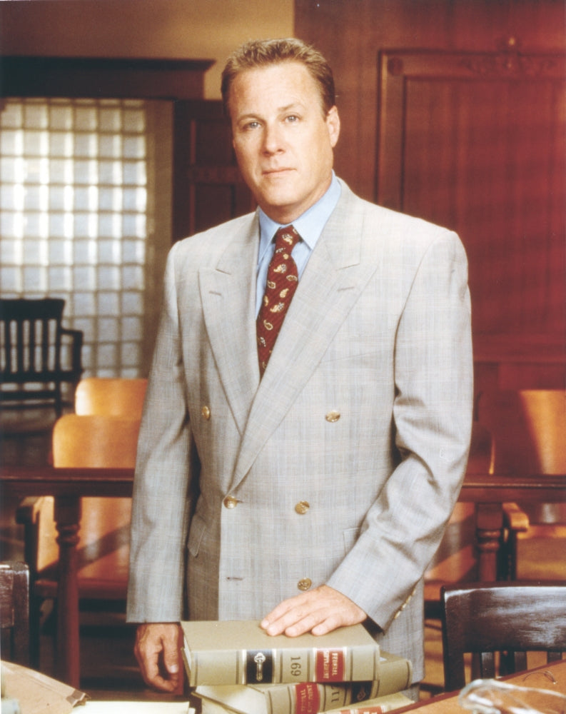 Portrait of John Heard in business attire photo print.