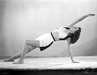 Inclined Plane Pose Photo Print by Carol Forman featuring dynamic human movement.