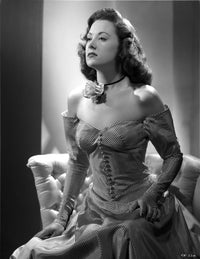 Carol Forman sitting portrait photo print showcasing elegance and style.