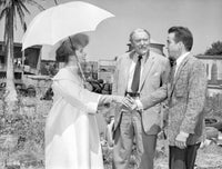 Suddenly Last Summer black and white photo print featuring a man and woman introducing themselves.