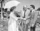 Suddenly Last Summer black and white photo print featuring a man and woman introducing themselves.