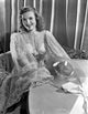 Photo print of Susanna Foster wearing a see-through dress