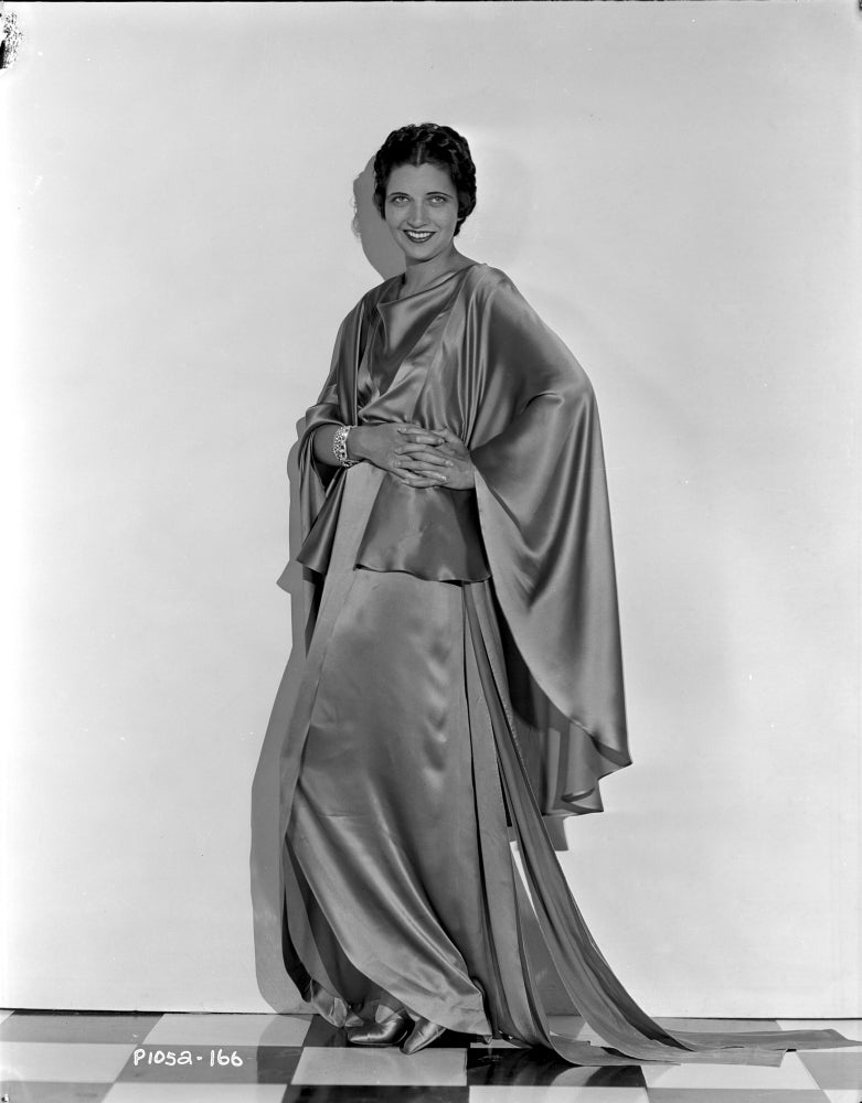 Kay Francis photo print in a silk dress, iconic Hollywood elegance