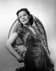 Fely Franquelli Leaning Portrait Photo Print on Lace Dress