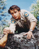 High Sierra photo print featuring a man helping a falling person