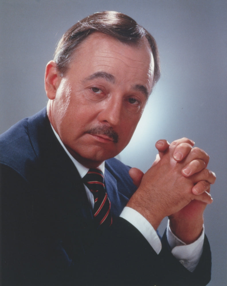 Close-up portrait photo print of John Hillerman