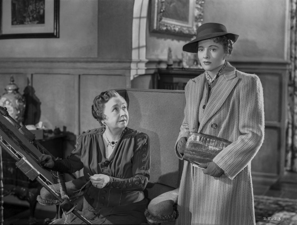 Hitchcock film still photo print showcasing classic cinema art.