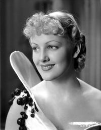 Virginia Grey smiling portrait photo print side view.