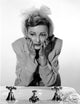 Virginia Grey washing her face photo print, vintage photography.