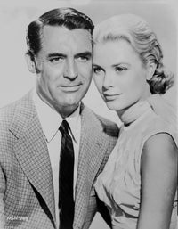 To Catch A Thief black and white portrait photo print of star couple.