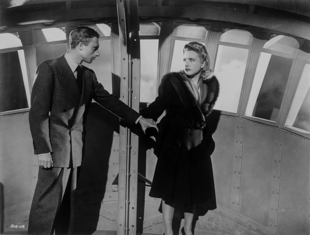 Saboteur Couple Holding Hands Movie Scene Photo Print