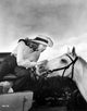 Portrait of Anne Gwynne with a horse, classic Hollywood photo print.