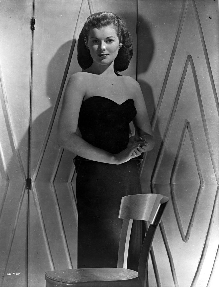 Barbara Hale standing portrait photo print in tube, available in multiple sizes.